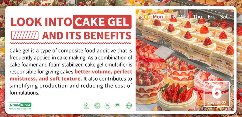 Cake Gel emulsifier in food
